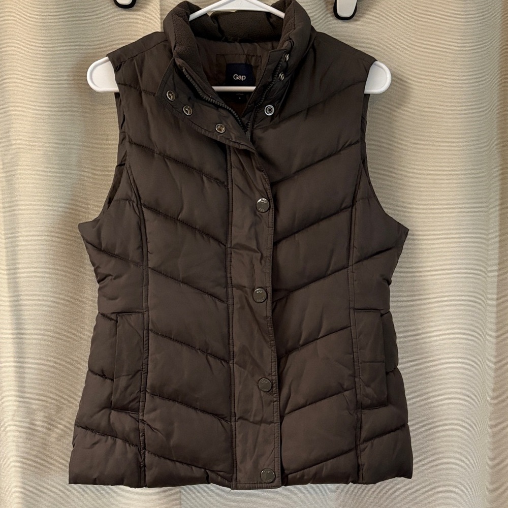 GAP dark grey/brown Quilted Vest